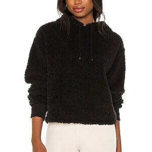 EUC teddy faux fur Sherpa hoodie. Medium